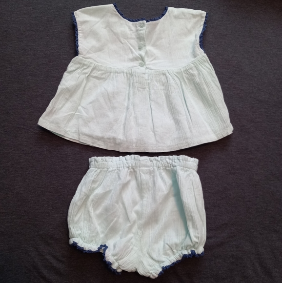 NWOT Gap Cotton Matching Tank & Shorts Set - Picture 2 of 7
